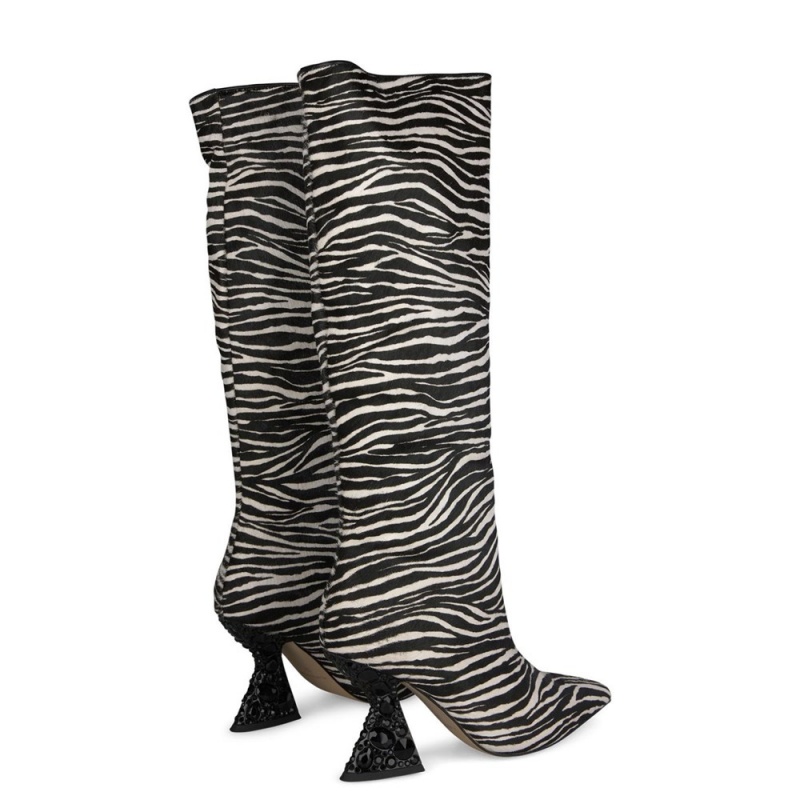 Bottes à Talons Alma En Pena Rhinestone Kaki Femme | SZE-63469764